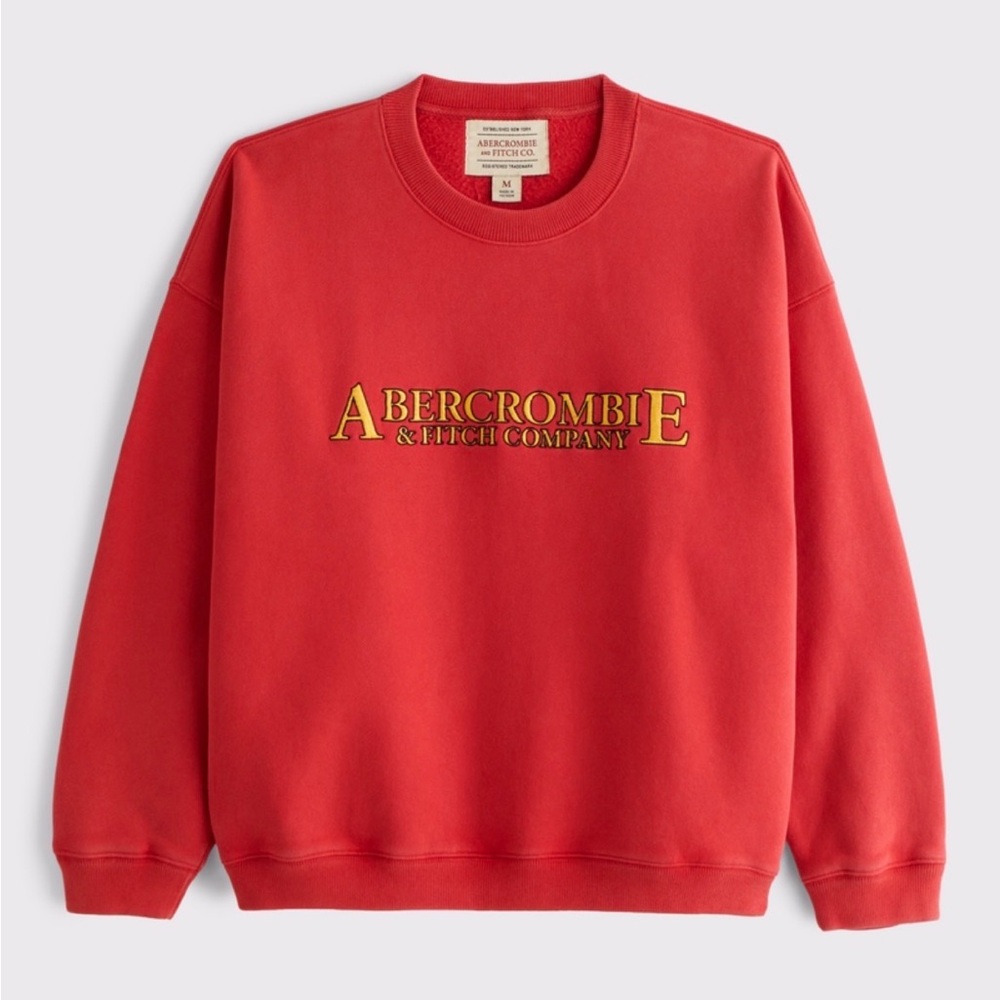 Abercrombie Red Crewneck